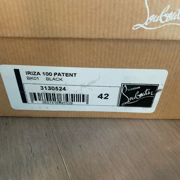 Louboutin IRIZA 100mm Patent heels / gently used - Picture 5 of 7